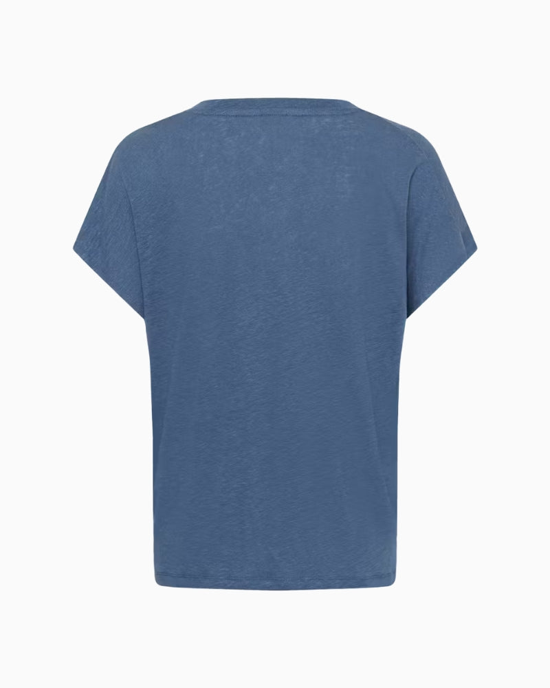 Part Two AxelinesPW T-shirt indigo flat lay back view