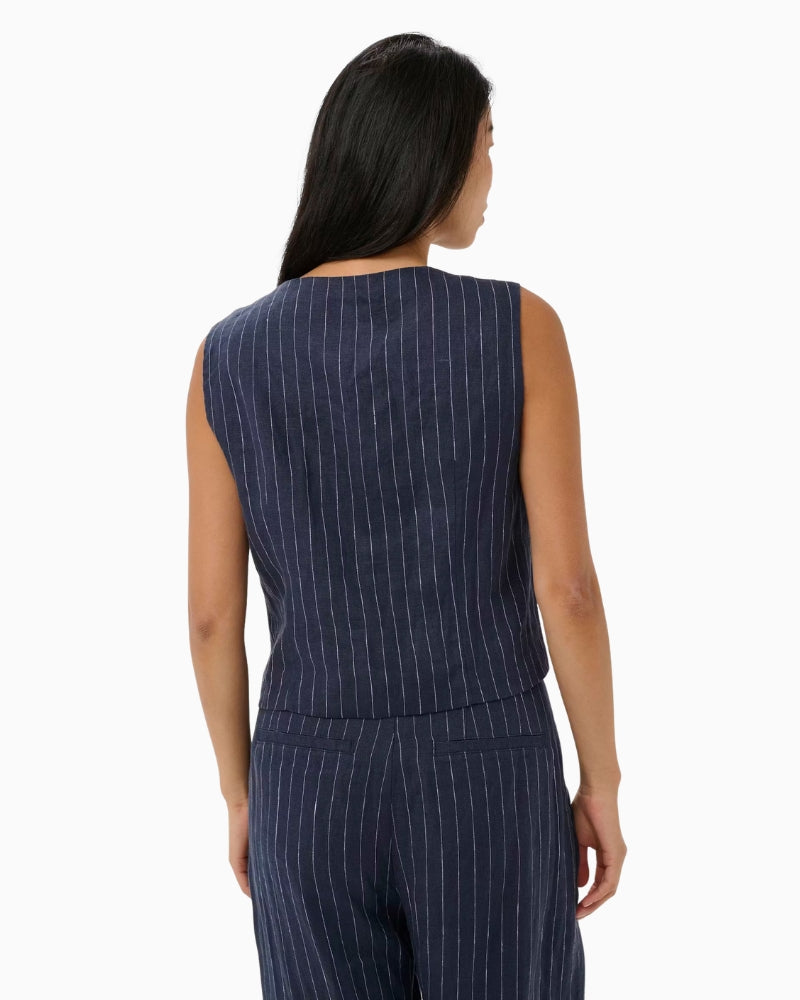 Part Two AzaniaPW Waistcoat navy back view