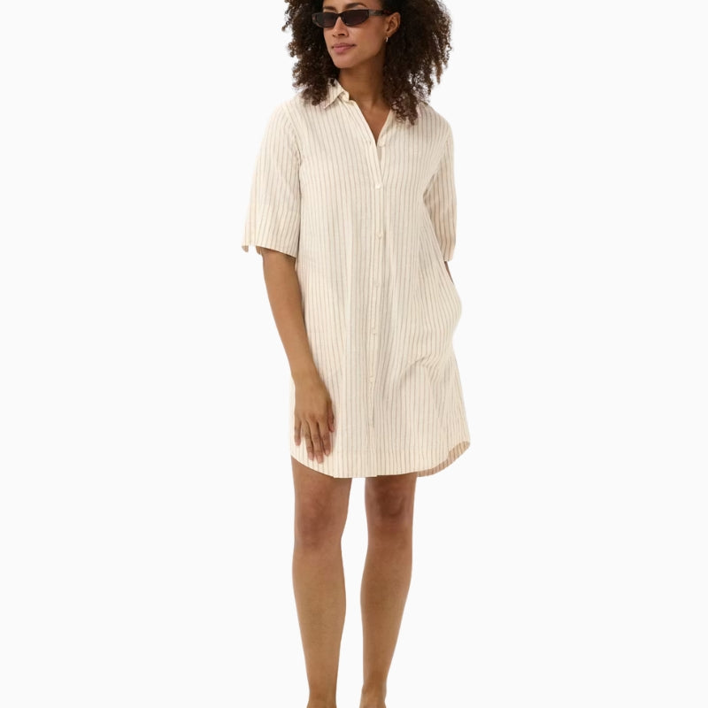 Part Two BerritPW Dress in Natural front view