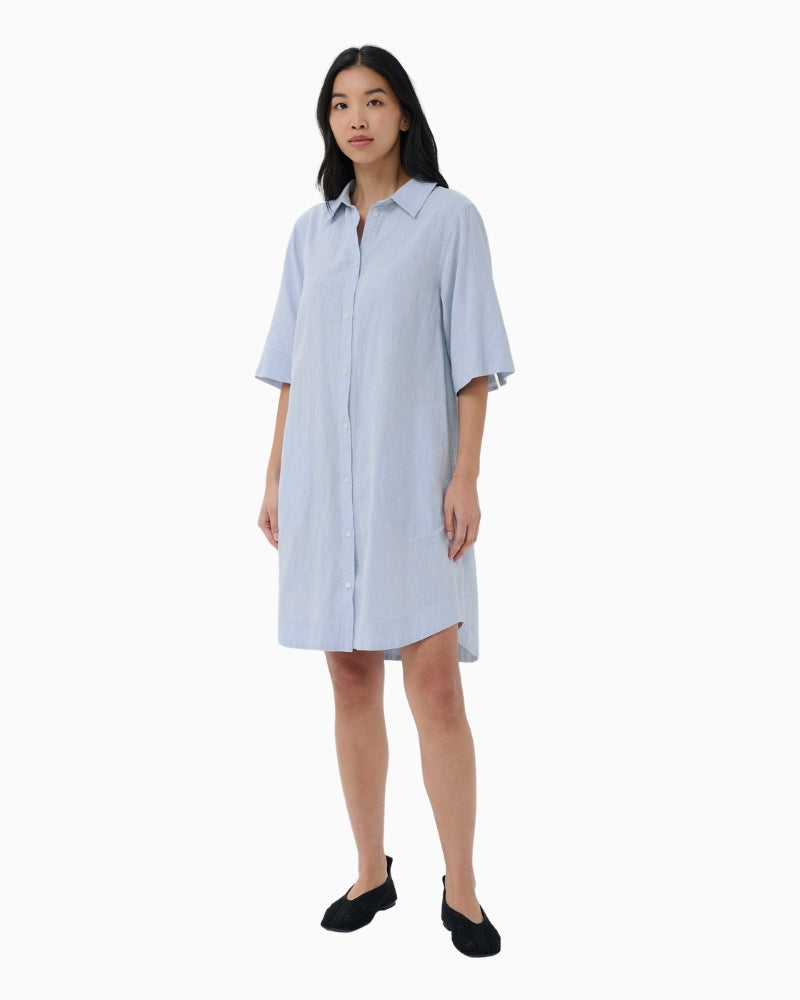 Part Two BerritPW Dress in blue front view