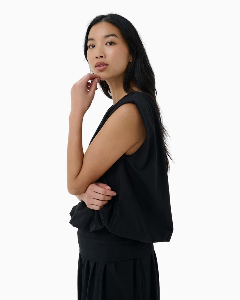 Part Two BerthinePW Top in black side view
