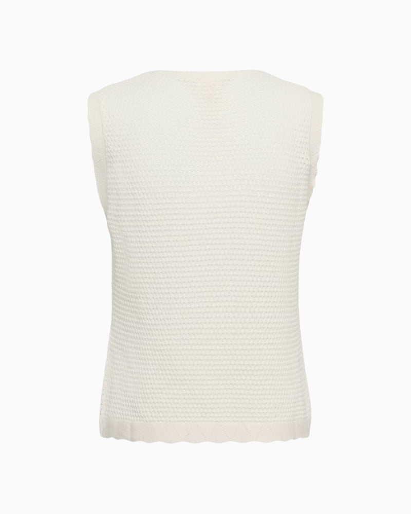 Part Two Bolissa Top in Cream back view