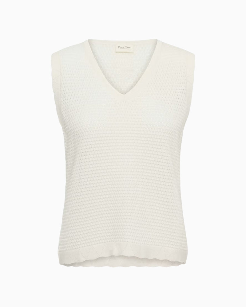 Part Two Bolissa Top in Cream front view