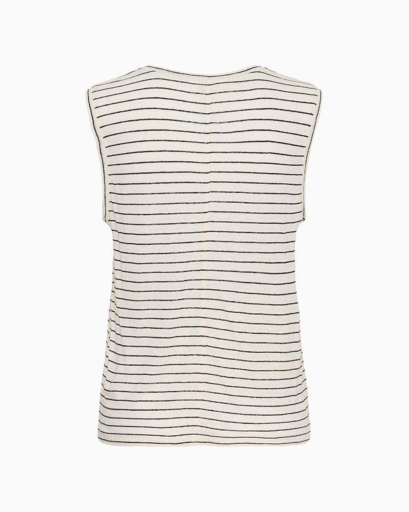 Part Two BrianiePW Top in black stripe back view