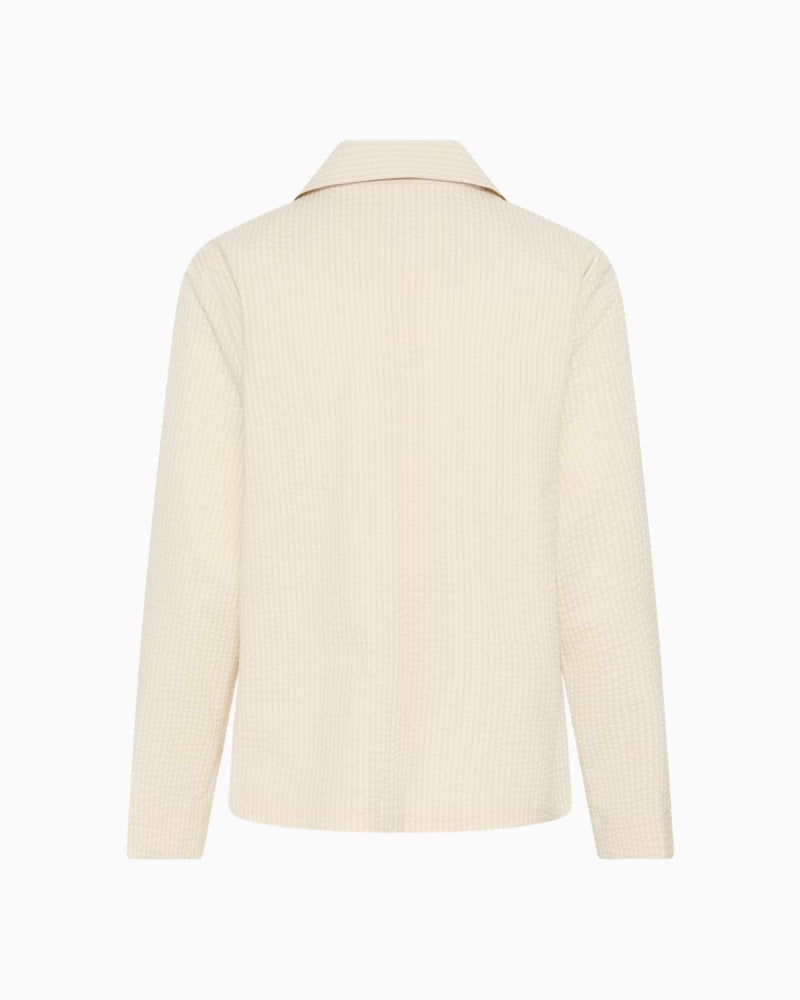 Part Two BriddiPW Casual Jacket cream back view