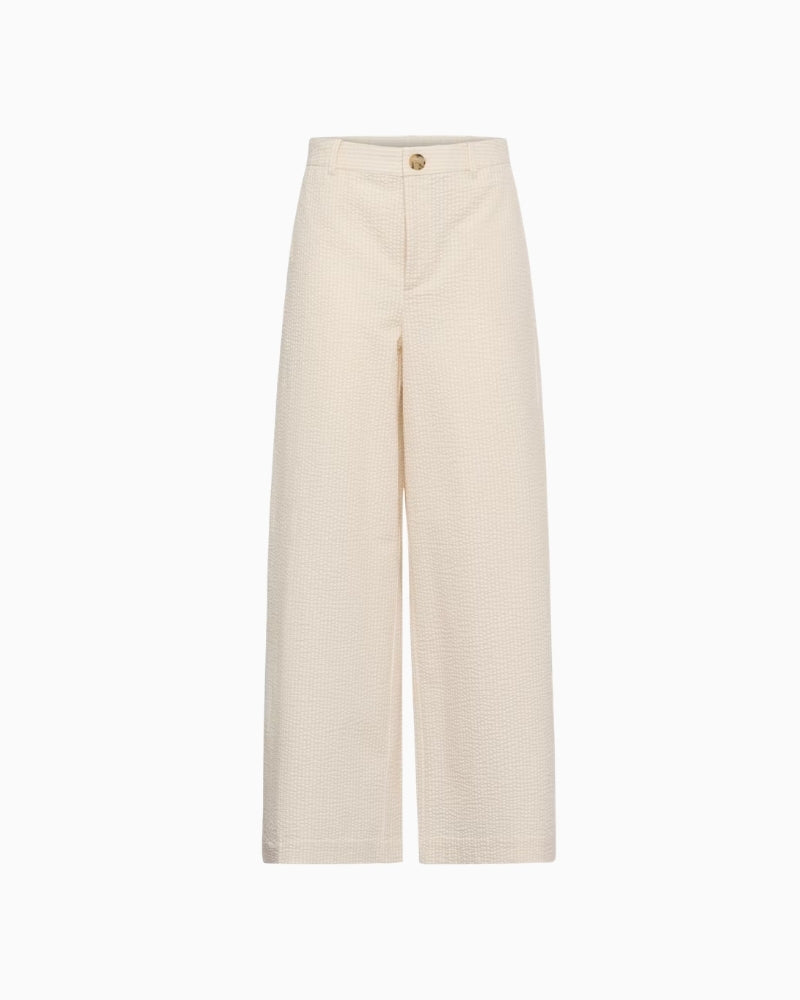 Part Two BritaPW Trousers in cream flat lay