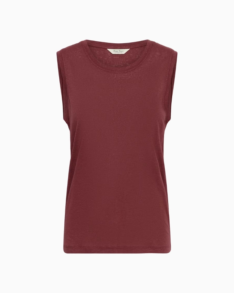 Part Two Buena Top in red front view