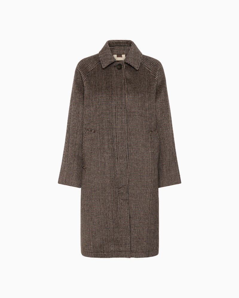 Part Two CatherinPW Outerwear in Check fabric detail