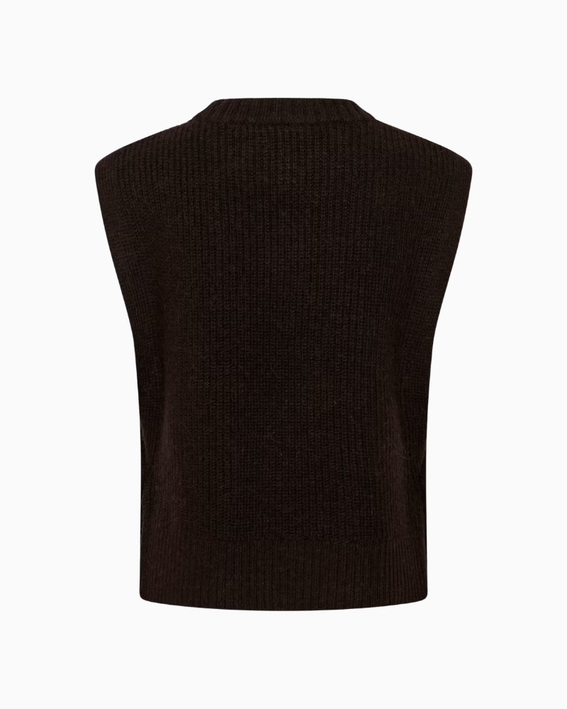 Part Two CharlyePW Waistcoat in brown back detail