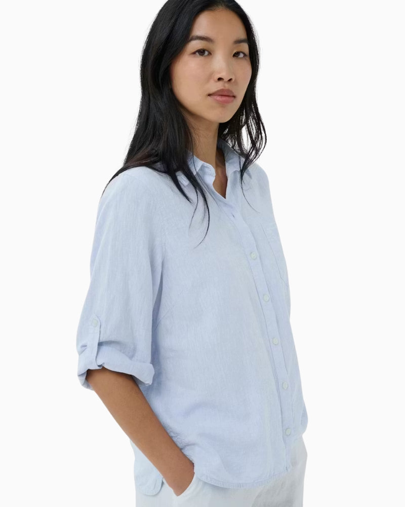 Part Two CindiePW Shirt in blue side view