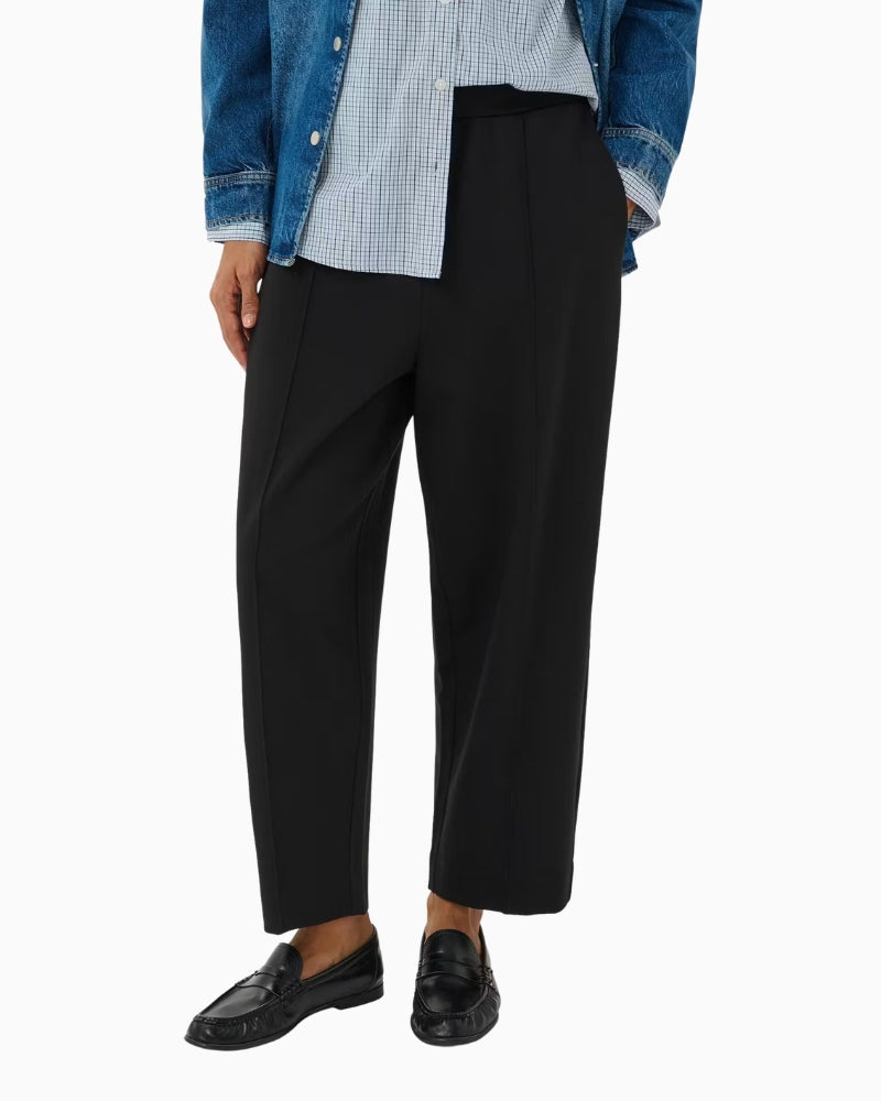 Part Two Colisa Barrel Trousers in Black front view