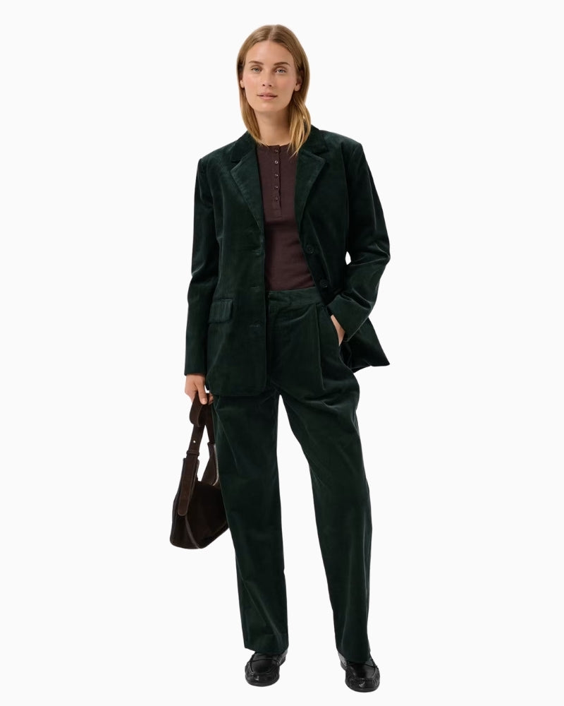 Part Two ColleenPW Trousers in forest green styled view