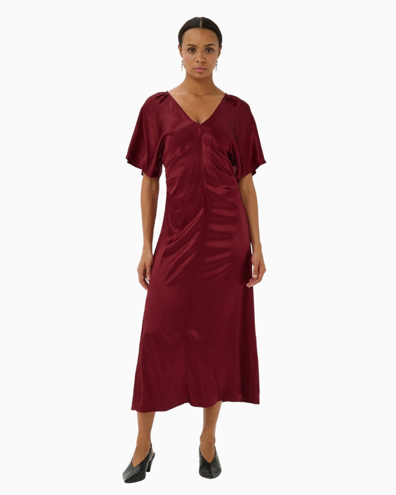 Part Two Dell Dress in red front view