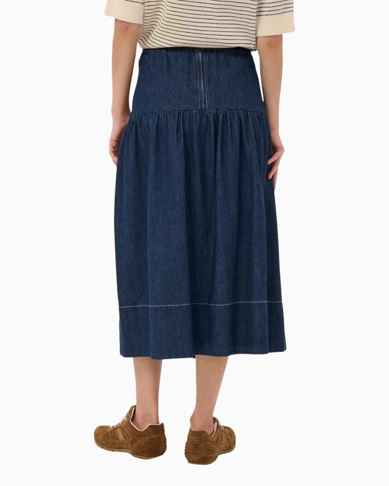 Part Two NelliaPW Skirt denim back view