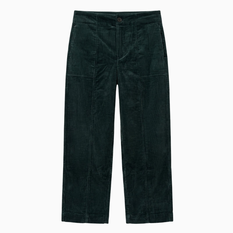 Part Two NettaPW Pants in Forest Green front view