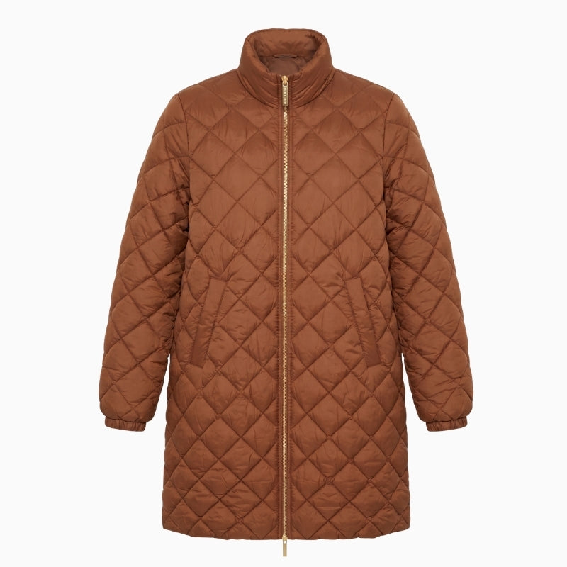Part Two OlilanaPW Outerwear in Tan zip and pocket detail