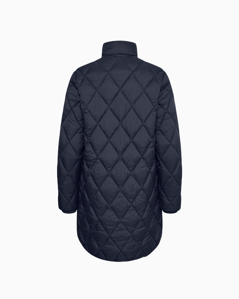 Part Two Olilas Coat in Dark Navy back detail