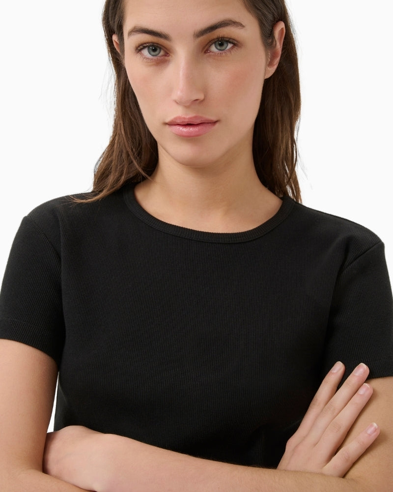 Part Two RochellePW T-Shirt in Black close-up view