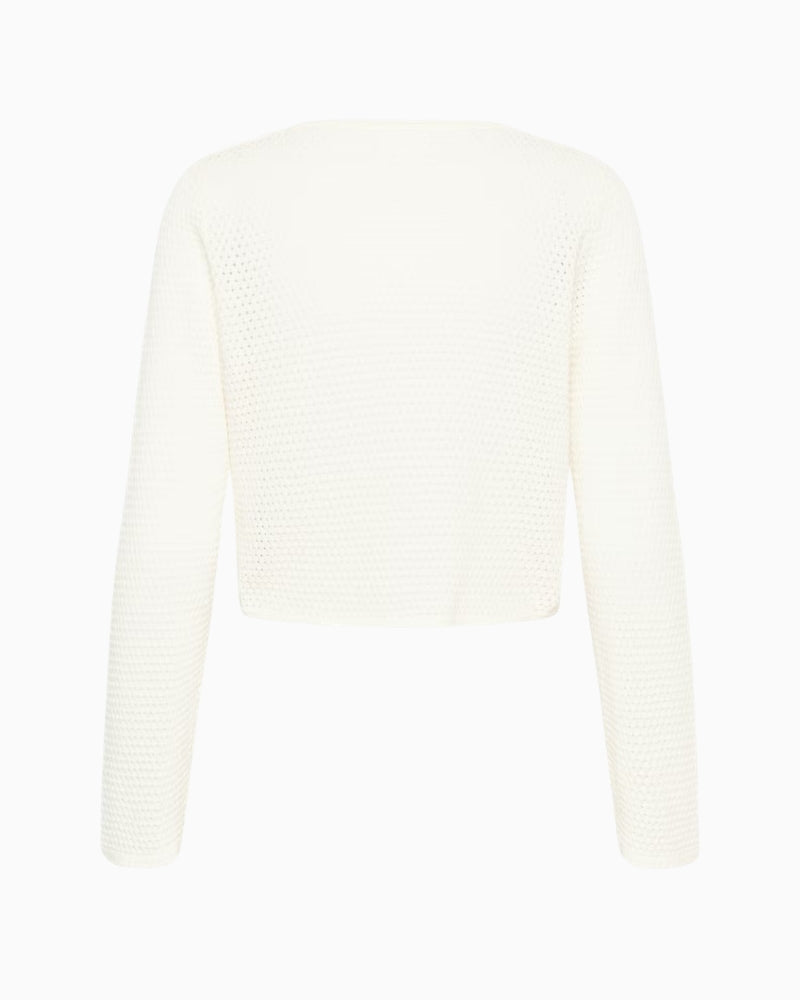 Part Two RosefinaPW Cardigan in off-white back view