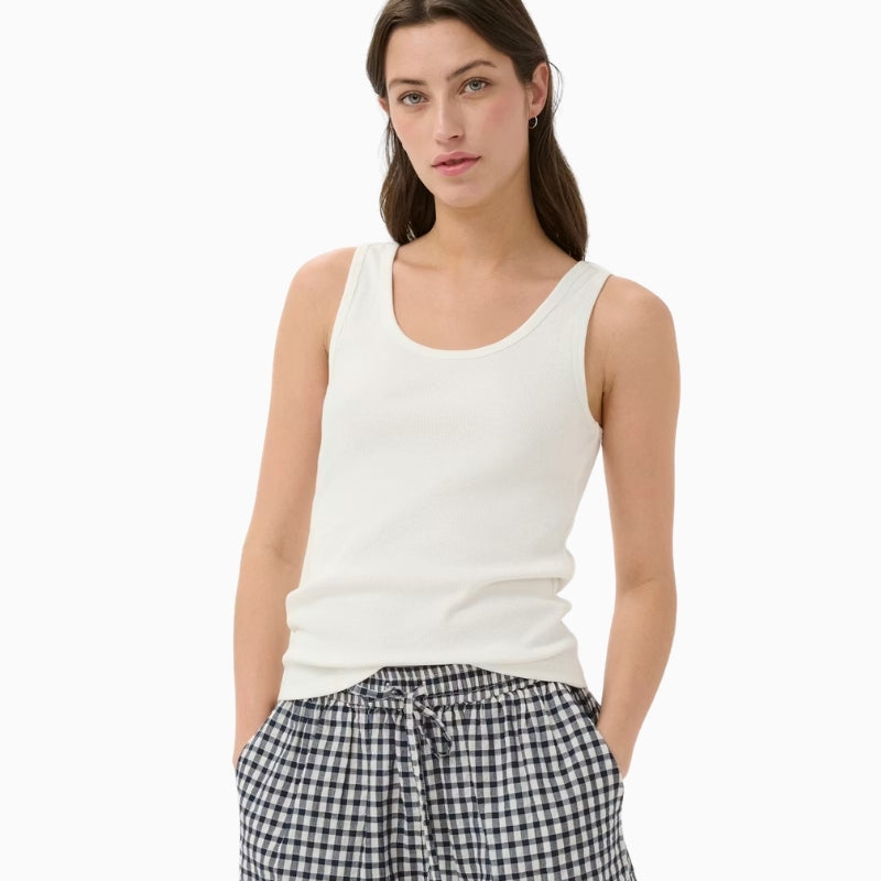 Part Two RoselynPW Top in Off-White front view