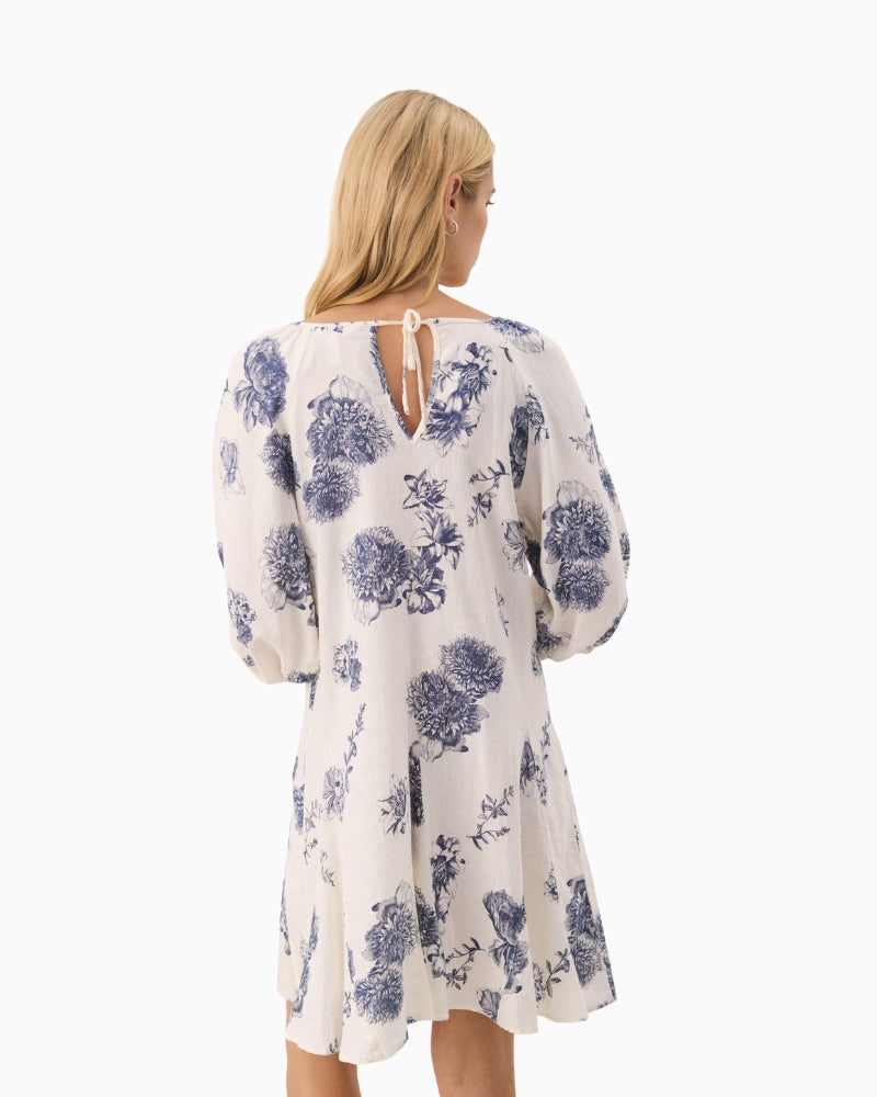 Back view of Part Two Ruthy Dress showing relaxed fit and above-knee length