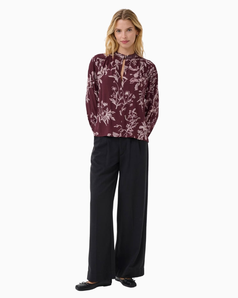 Styled look: Part Two blouse paired with tailored trousers
