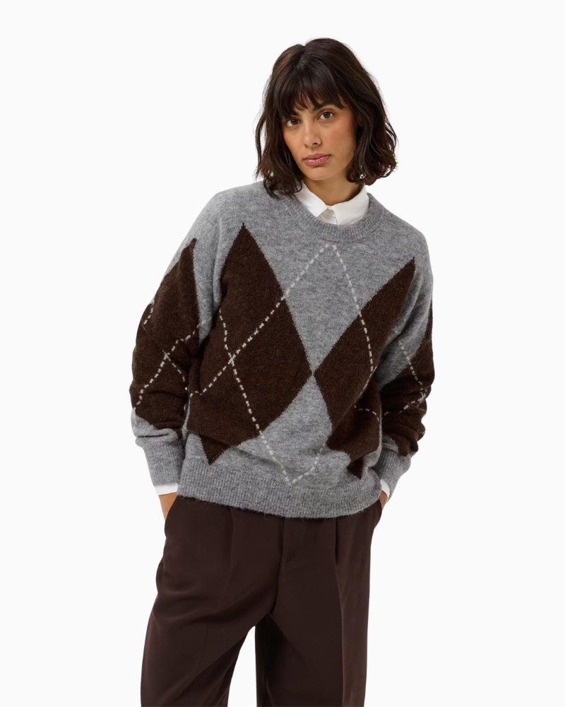 Part Two SorayasPW Pullover in Grey front view