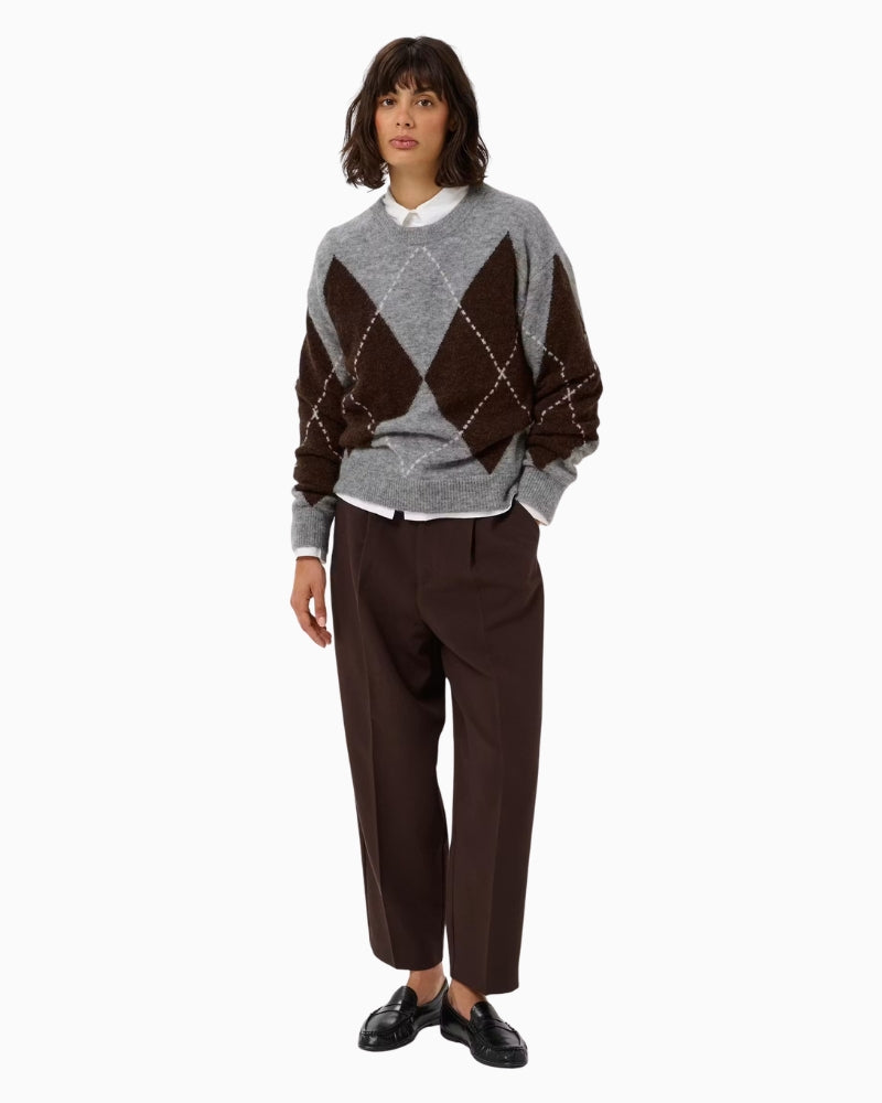 Part Two SorayasPW Pullover in Grey styled view
