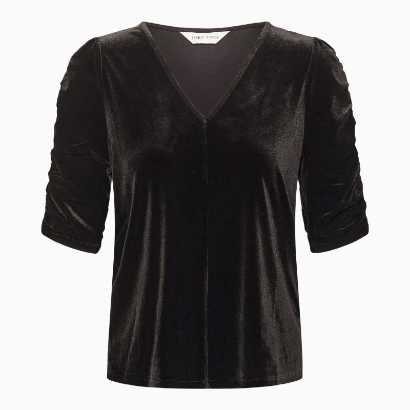 Part Two Valeriia Blouse in black front view