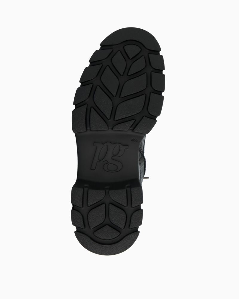 Back view of ankle boots highlighting smooth leather finish and ankle height