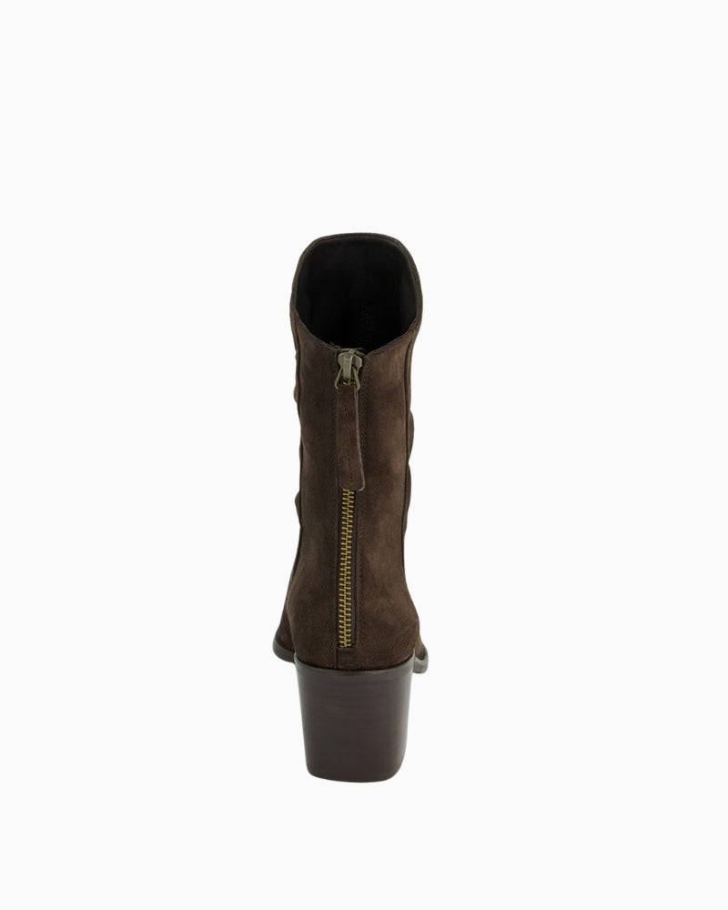 Paul Green Ankle Boot brown suede back view
