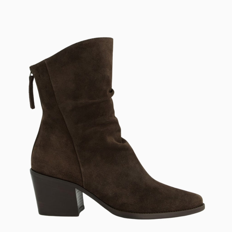 Paul Green Ankle Boot brown suede side view