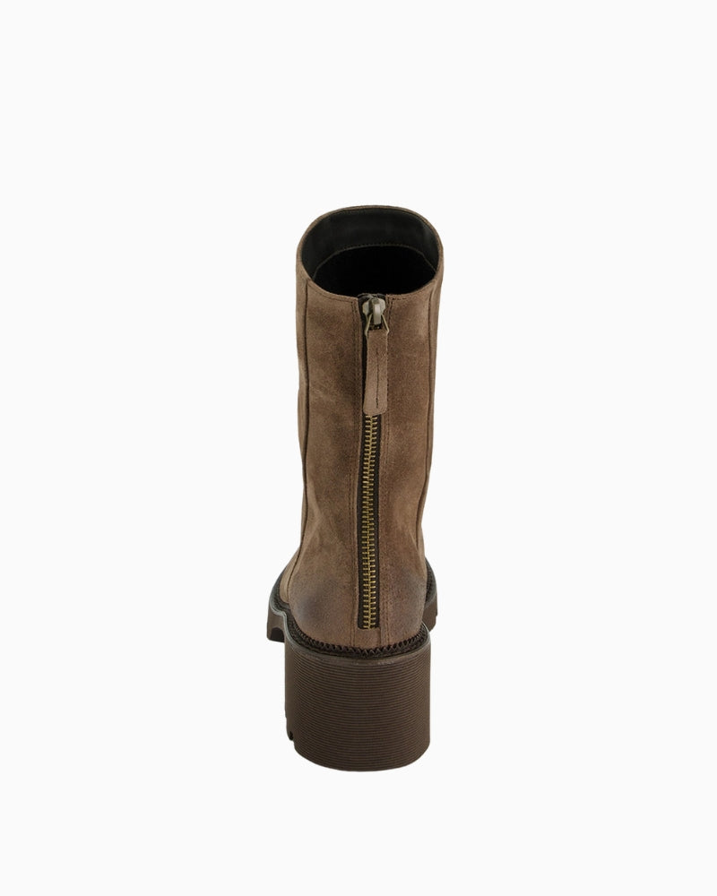 Paul Green Ankle Boot in Tan back view
