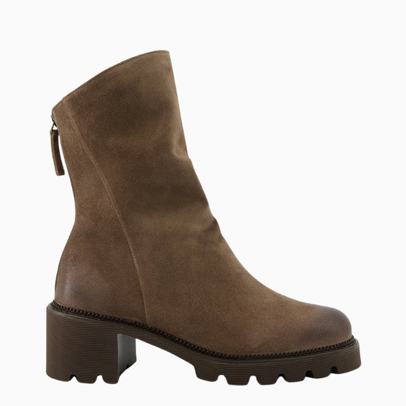 Paul Green Ankle Boot in Tan right side view