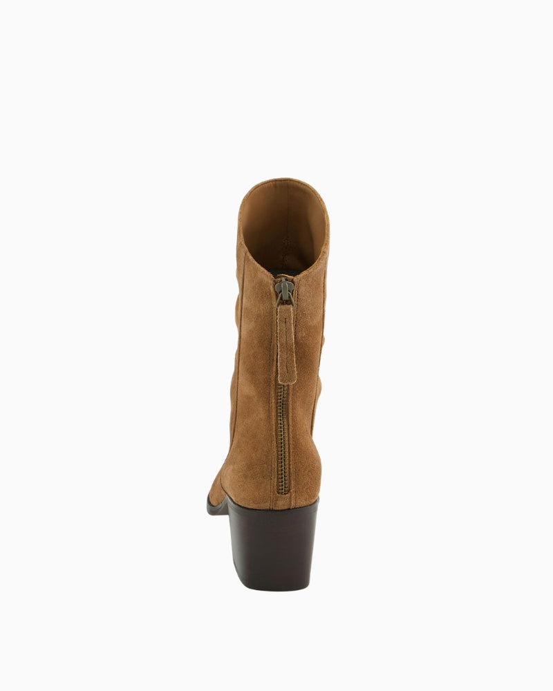 Paul Green Ankle Boot tan suede back view