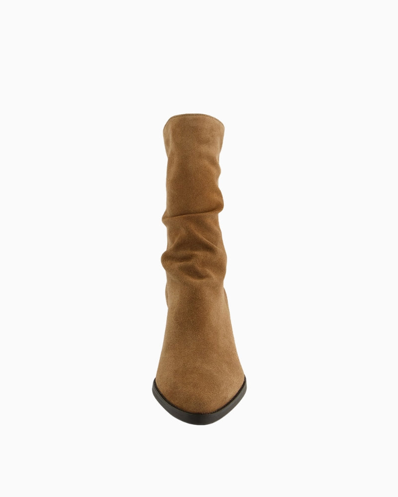 Paul Green Ankle Boot tan suede front view