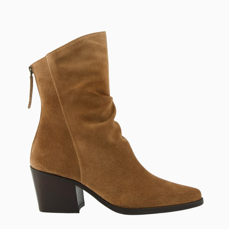 Paul Green Ankle Boot tan suede side view