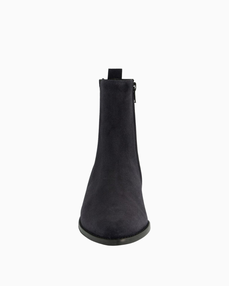 Paul Green Chelsea Boot navy suede front view