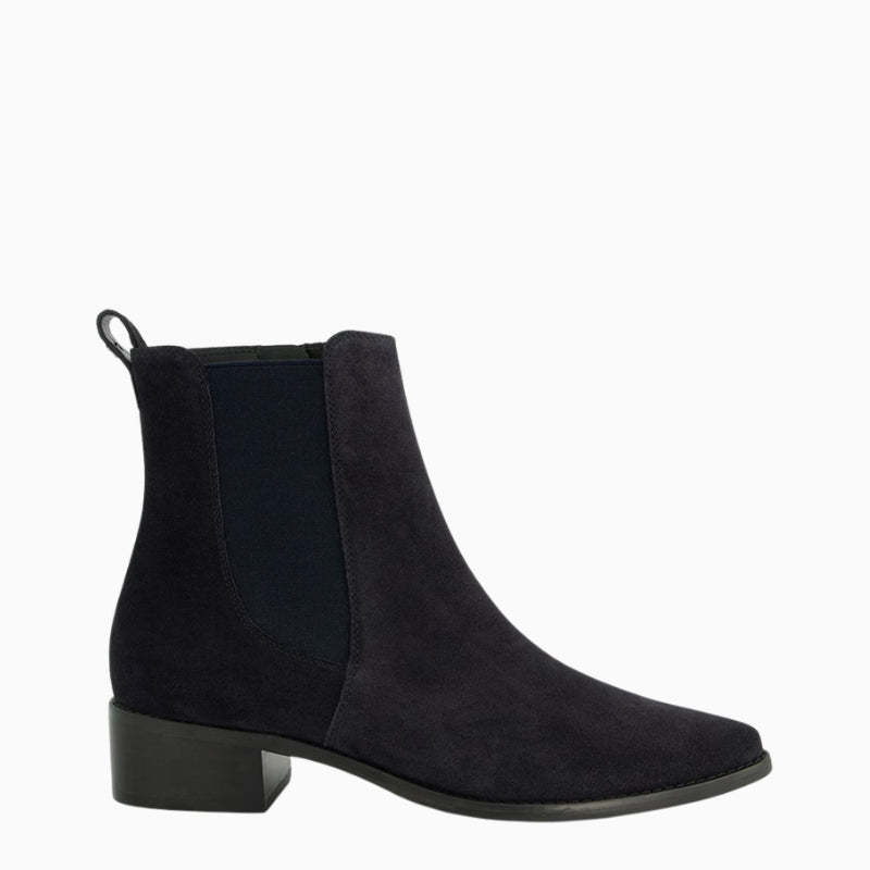 Paul Green Chelsea Boot navy suede side view
