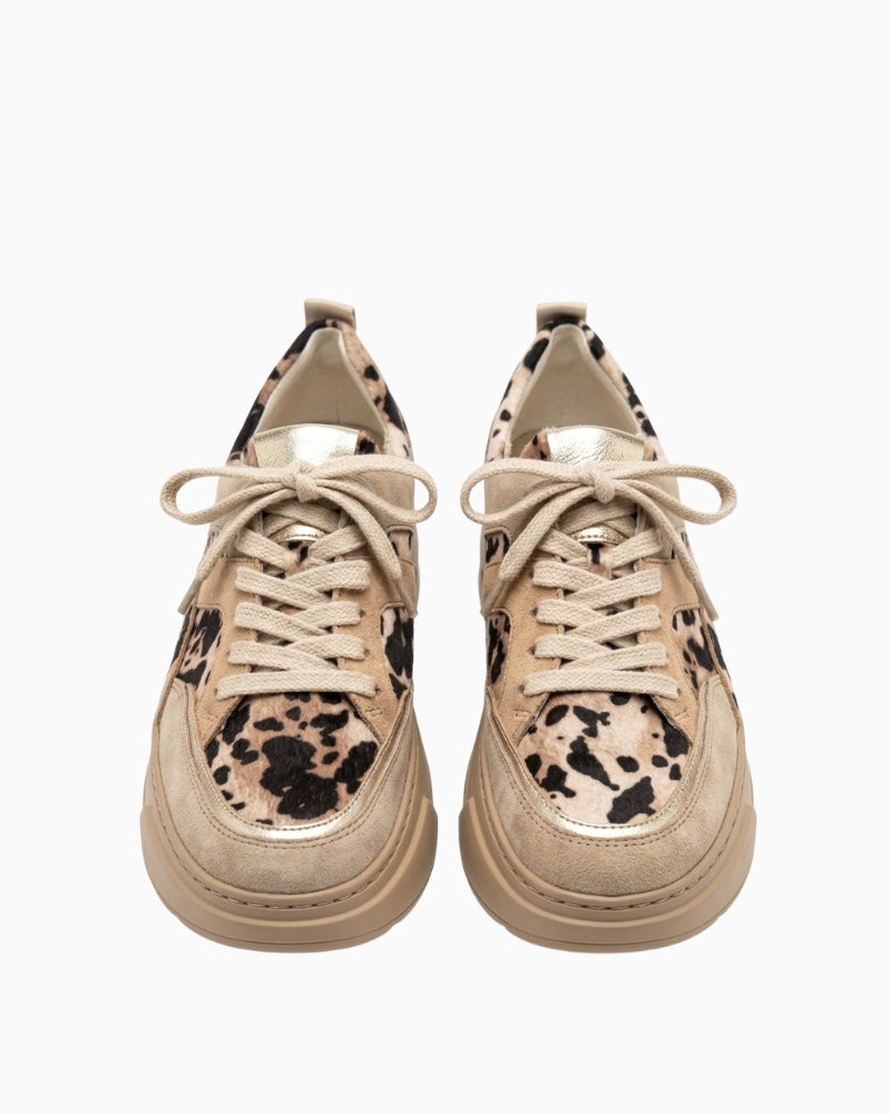 Paul Green Chunky Runner leopard sneakers front view