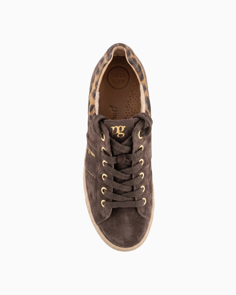 Paul Green Platform Sneakers in Brown top view