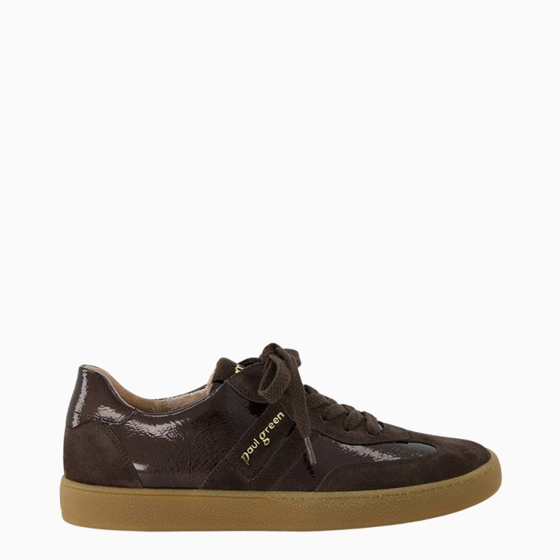 Paul Green Runner brown suede sneaker side view