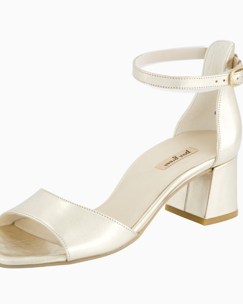 Paul Green Strap Sandal gold ankle strap detail