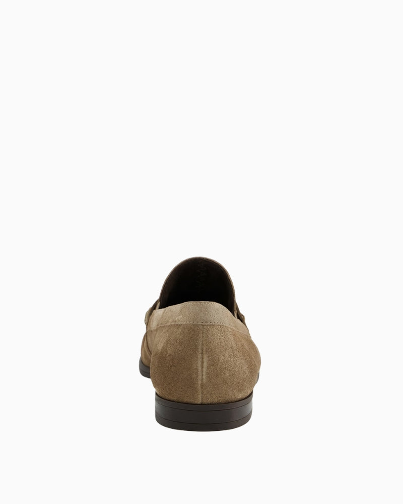Paul Green Suede Loafer in Beige back view