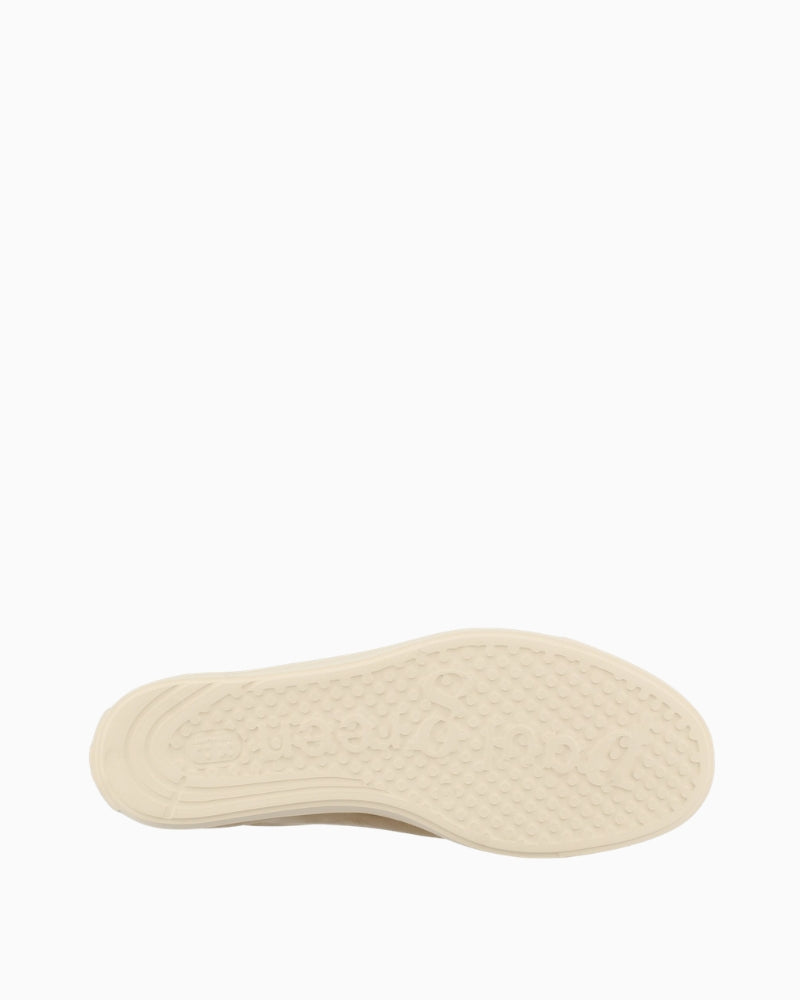 Paul Green Super Soft Platform Sneaker in beige with gold logo detail