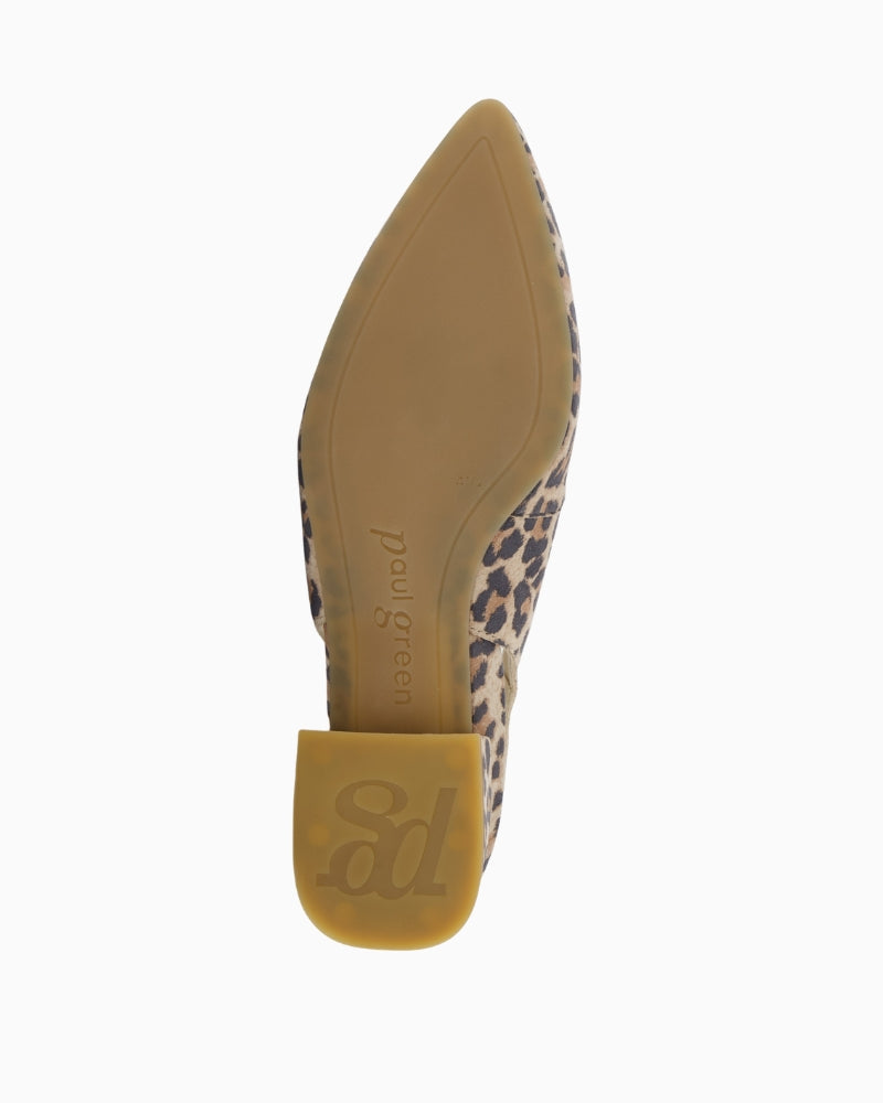Paul Green slingback leopard sandal back view
