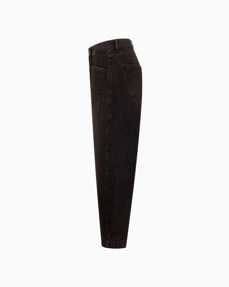 Raffaello Rossi Arin Jeans in brown denim detail