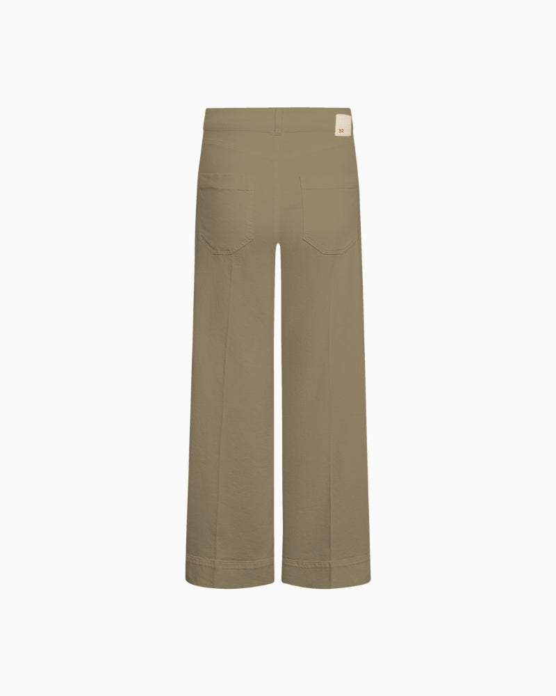 Raffaello Rossi cropped wide leg denim flat lay back view – Áines Boutique