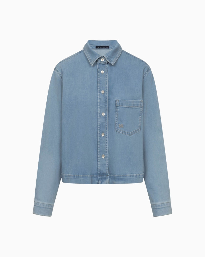 Raffaello Rossi Lima shirt blouse denim front view