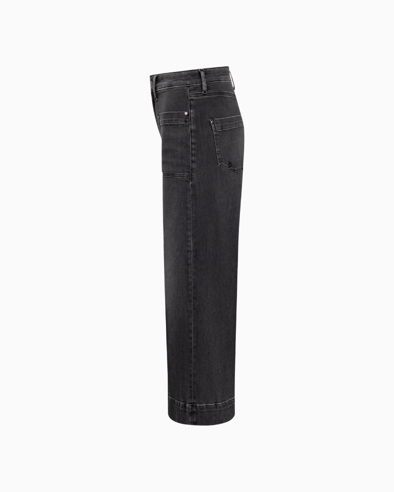 Raffaello Rossi Miru 6/8 Denim Pants in Grey side view